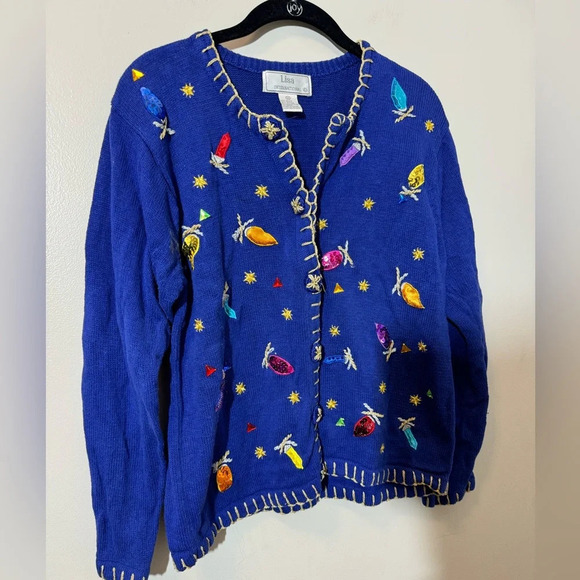 Lisa International Vintage Holiday Sweater - Picture 2 of 8